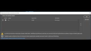 como solucionar error de discos en Photoshop. how to solve disk error photoshop