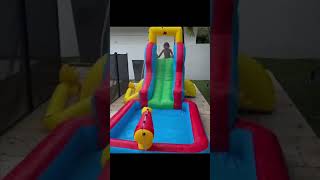 PicassoTiles PicassoToys Summer Fun Time Water Play Bounce House Outdoor Jump Slide Kids Activities