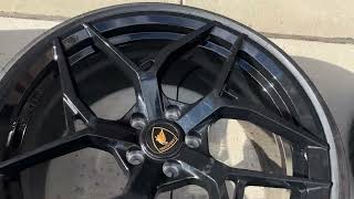 15-24 Lamborghini Huracan Concave Forged Gloss Black wheels Complete Set 21 /20