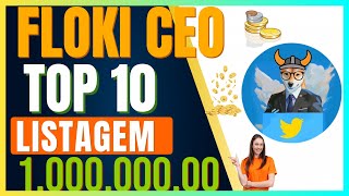 FLOKICEO GRANDE LISTAGEM,EXCHANGE TOP10! BINANCE? KUCOIN? GATE.IO? QUAL SERÁ? FLOKI É LUA? VEJA