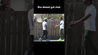 Bro almost got shot #basketball #prank #funny #speed #animatedcartoon #videogamememes #reaction