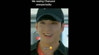 When you unexpectedly meet exo chanyeol😂😂#exol #exol #kpop #shorts #chanyoel #yoda