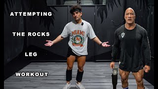 I never want to do this workout again | The Rocks Full Leg Workout