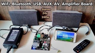 Arylic 160w stereo Amplifier Board (WiFi, Bluetooth, USB, AUX, AV)  Audio module  | POWER GEN