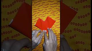 Easy paper heart || Origami paper heart || #papercraft #how #shorts