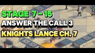 CH. 7 KNIGHTS LANCE 7-15 ANSWER THE CALL 3 SWORD OF CONVALLARIA GUIDE