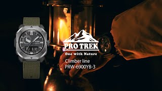 Featuring  the PRW-6900YB with CORDURA re/cor TM* band. PRW-6900YB(camp):CASIO PRO TREK