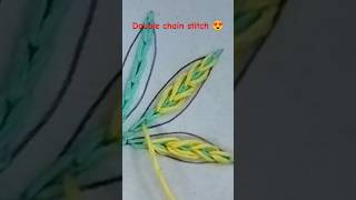 Easy embroidery stitch for beginners 😍 #youtubeshorts