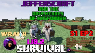 Wraith SMP JEFFERSCRAFT and the adventures of Nasfordan S1 EP2 ( Quest for the Dwarven Statue)