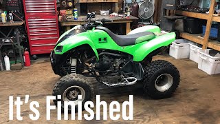 Finishing the $800 Kawasaki KFX700 quad