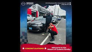 Congratulations on your new ride! Welcome to Nissan of Queens family