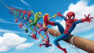 Superhero Sky Fight | Spider-Man vs. the Multiverse | GTA 5 Epic Physics Falls & Ragdoll