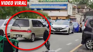 Kancil lawan arah teserempak kereta Polis