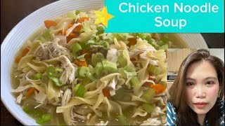 CHICKEN NOODLE SOUP( 15 minutes cook )