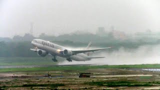 Heavy Takeoffs in Heavy Rain