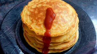 ভেজিটেবল প্যানকেক-সবজি দিয়ে হেলদি নাস্তা||Vegetable Pancake Recipe||Healthy Snacks||Pancake Recipe