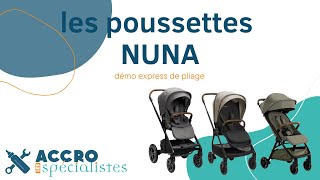 Démo de pliage de 3 poussettes Nuna. Plutôt convainquant non ?