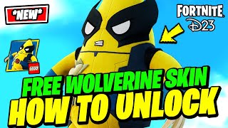 How to UNLOCK Wolverine Skin For FREE in Fortnite X Disney D23 (Peelverine Plush Back Bling)