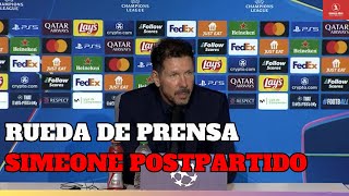 Rueda de Prensa Simeone Champions | Postpartido Leipzig | UniversoAtleti