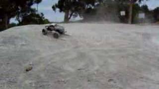 Traxxas Stampede VXL clip from BMX track