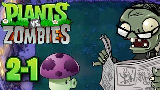 PLANTS vs. ZOMBIES - NIGHT LEVEL 2-1 GAMEPLAY (NO COMMENTARY) #pvz #gameplay #night