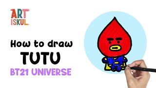 How to Draw BT21 Universe Tutu | BTS Simple and Easy Drawing Tutorial For Beginners