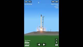 Falling launch tower SFS #shorts