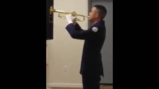 Taps Performed During Memorial Service