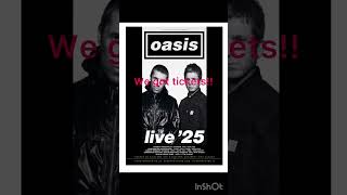 We got the tickets!! #oasis