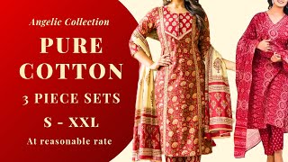 Summer Collection | Pure Cotton | 3 piece sets | Angelic Collection