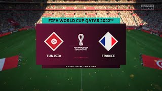 FIFA 23 - TUNISIA VS FRANCE | FIFA WORLDCUP QATAR 2022 | GROUP D |Full Match PS5 Gameplay| 4K