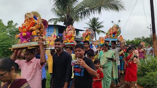 Ganpati Visarjan 2022  🌷 Alibag kopar | भजनाच्या तालावर गणपती विसर्जन । कोकणातील गणपती विसर्जन 🌷🌷