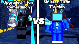 Sinister Titan TV MAN vs Upgraded Titan Cameraman in Toilet Tower Defense