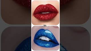 Meroon♥️ vs Blue 💙 💅👄👗👠♥️♥️💙💙#youtube,,,,,