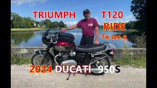 The 2022 Triumph Bonneville T120 or the 2024 DUCATI SS 950? Which would you want?