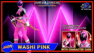 Washi Pink mod Gameplay with Character Card | Power Rangers Legacy Wars