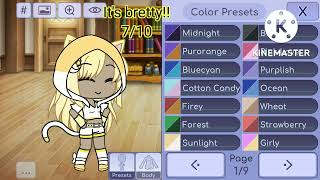 I rating  gacha colors presets (1/9) | Gacha life