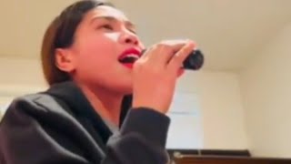 GALING NG ATE KO!😁👏👏👏🎙️🎙️IN YOUR EYES  ( ATE MHARJ )