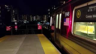 MTA NYCT: Coney Island bound R68A Q train departing Ocean Pkwy (rip quality)