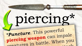 Damage Type WEAPON Features for D&D 5e