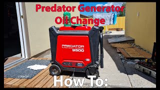 How to: Predator Inverter Generator Oil Change