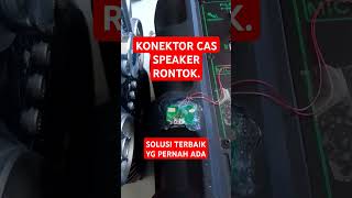 Cara memperbaiki konektor cas speaker yg rontok || konektor cas speaker gak mau nemper