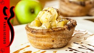 CHURRO APPLE PIE CUPS – Churro Apfelkuchen Schälchen - Apfelrezept