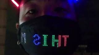 FACEBOOK MARKETPLACE SALE: FLASHING LED HAT AND LED MESSAGE MASK