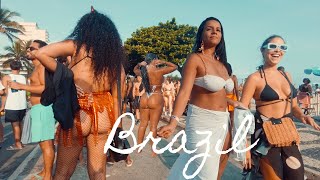 🇧🇷 BEACH WALK 4K RIO DE JANEIRO BRAZIL LEBLON CARNIVAL PARTY 2023