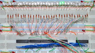 Booting up The 6502 with a 32 LED Chaser.