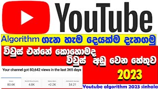 විවුස් වැඩි කරගමු|YouTube’s Algorithm|YouTube Algorithm Explained |2023 (GO VIRAL FAST|sinhala