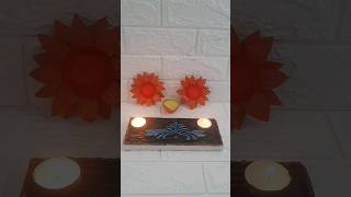 Texture art on plywood/Tea light holder/ Easy diy / Easy texture art step by step tutorial