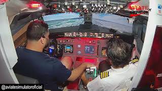 Pedro Pilotando um simulador de vôo Real em Pedra Azul ES , FULL MOTION ! PILOTO POR UM!