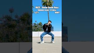 RIIZE - ‘Boom Boom Bass’ DANCE TUTORIAL MIRRORED 🎸#kpopdancetutorial